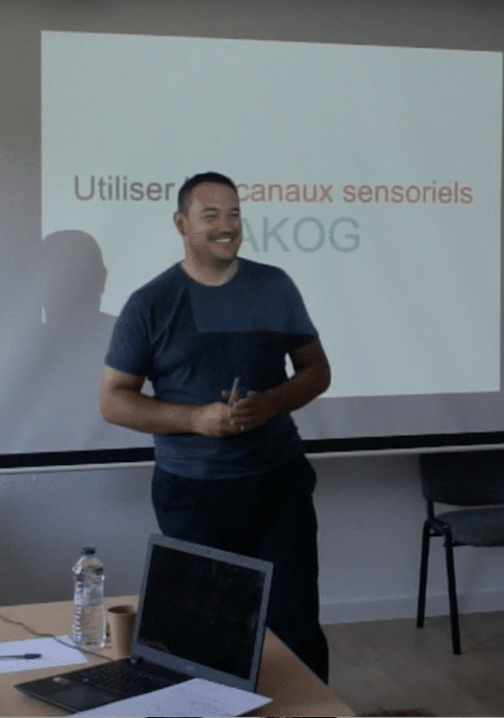 Pascal Dumont en salle de formation